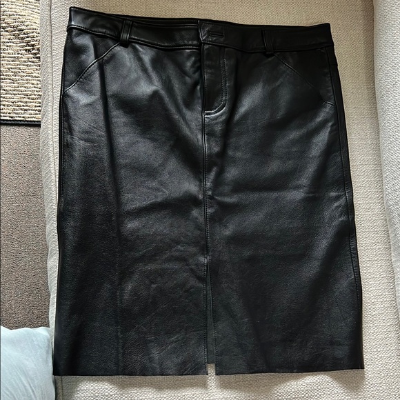 Laundry By Shelli Segal Dresses & Skirts - Elegant Black Leather Skirt